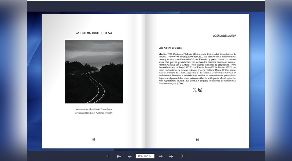 Por primera vez desde su creaci�n, los Premios del Tren �Antonio Machado� se pueden leer en un eBook ilustrado